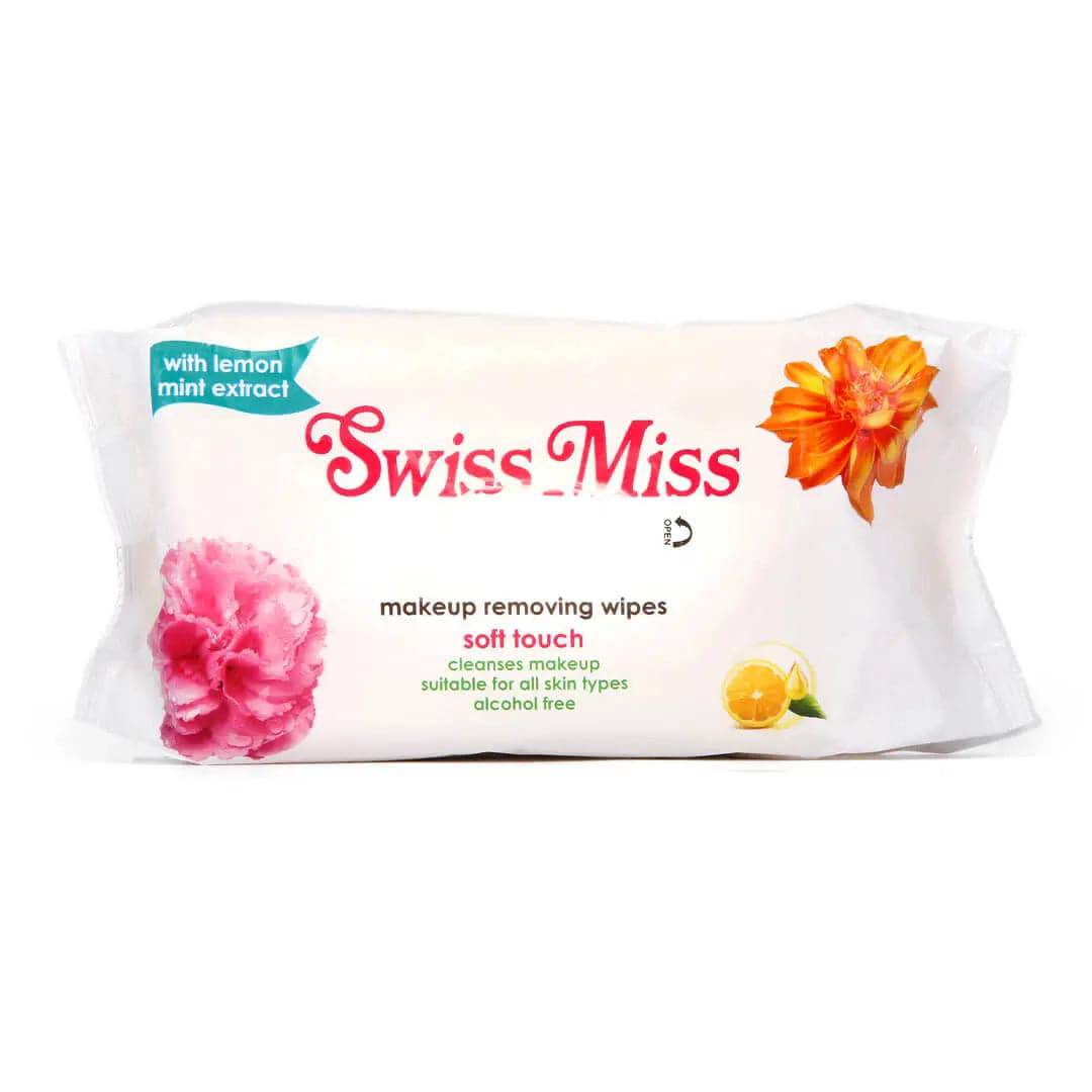 Swiss Miss - Makeup Remover Wipes With Lemon Mint Extract 60 Pcs - My Store