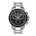 Tissot V8 Silver Stainless Steel Black Dial Quartz Watch for Men's - T-1064171105100