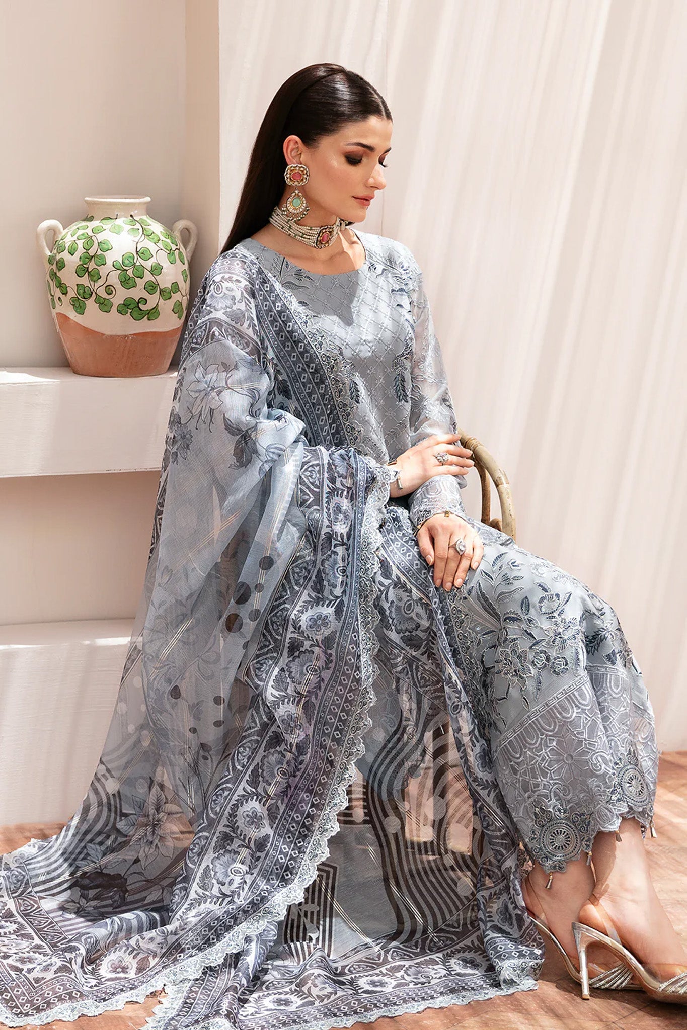 Dastan by Ramsha Unstitched 3 Piece Formals Vol-02 Collection'2025-T-209