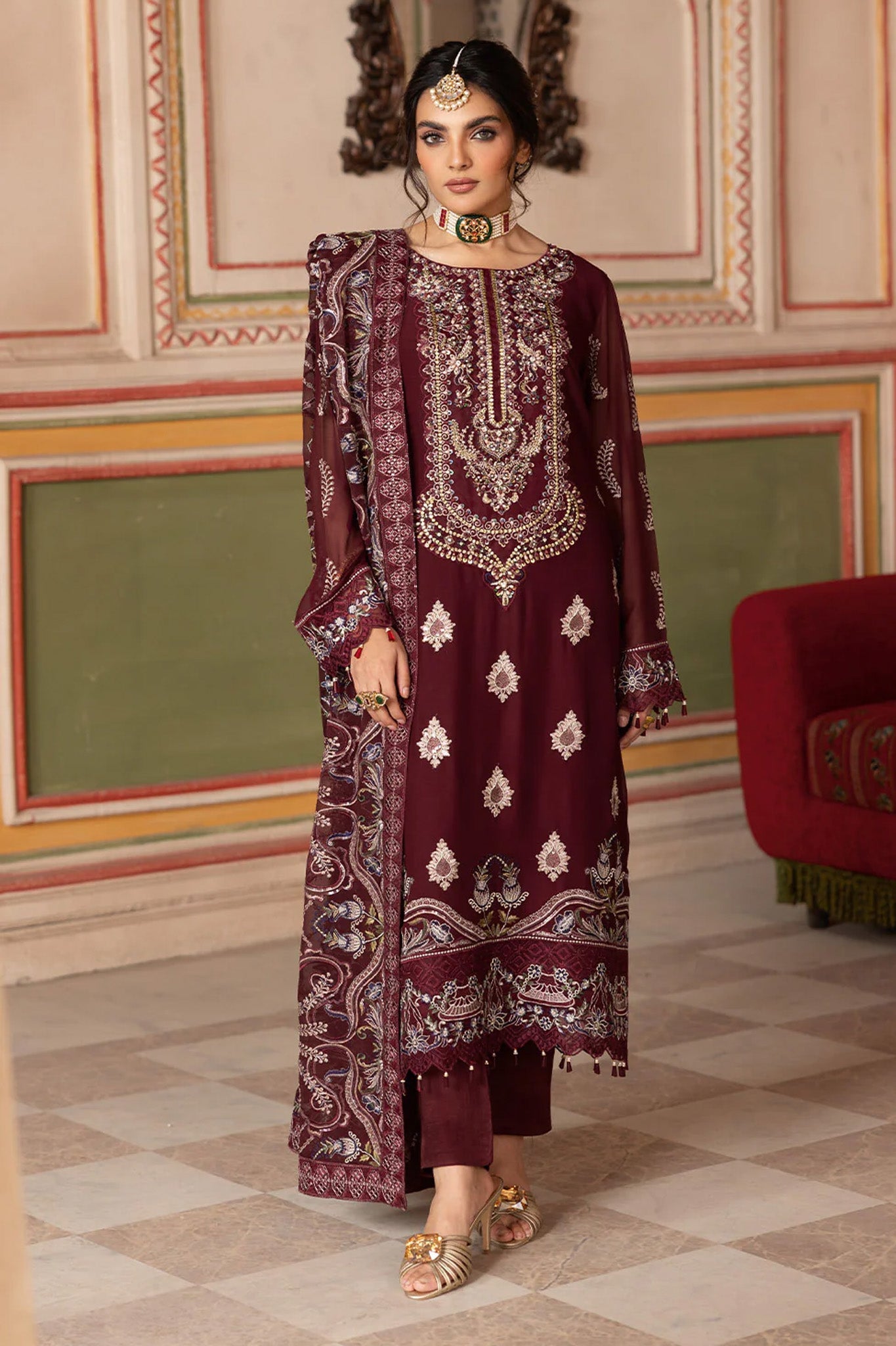 Dastan by Ramsha Unstitched 3 Piece Formals Vol-03 Suit-T-301