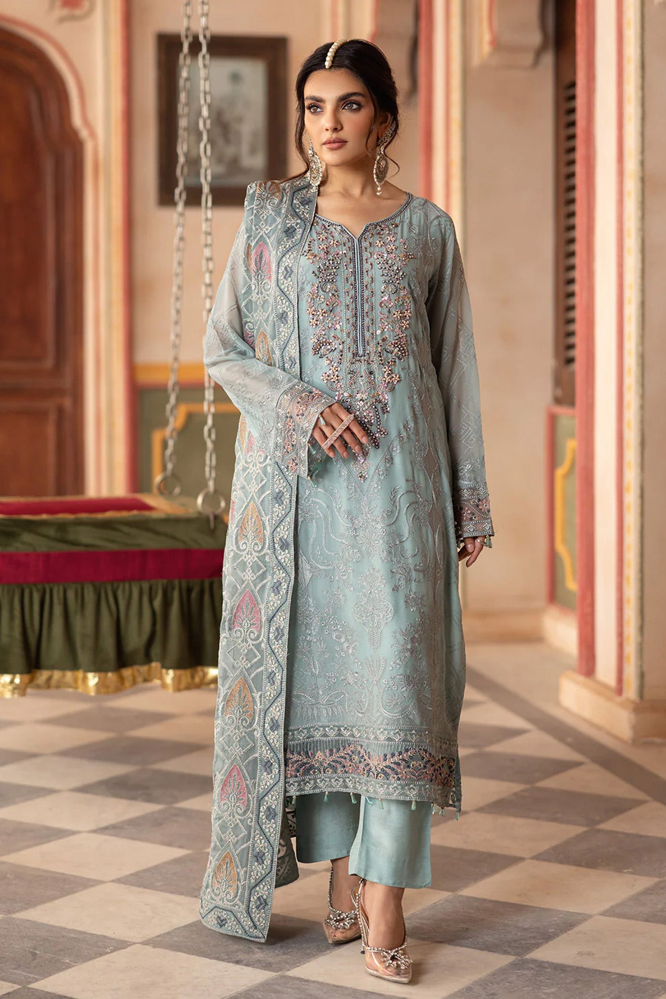Dastan by Ramsha Unstitched 3 Piece Formals Vol-03 Suit-T-302