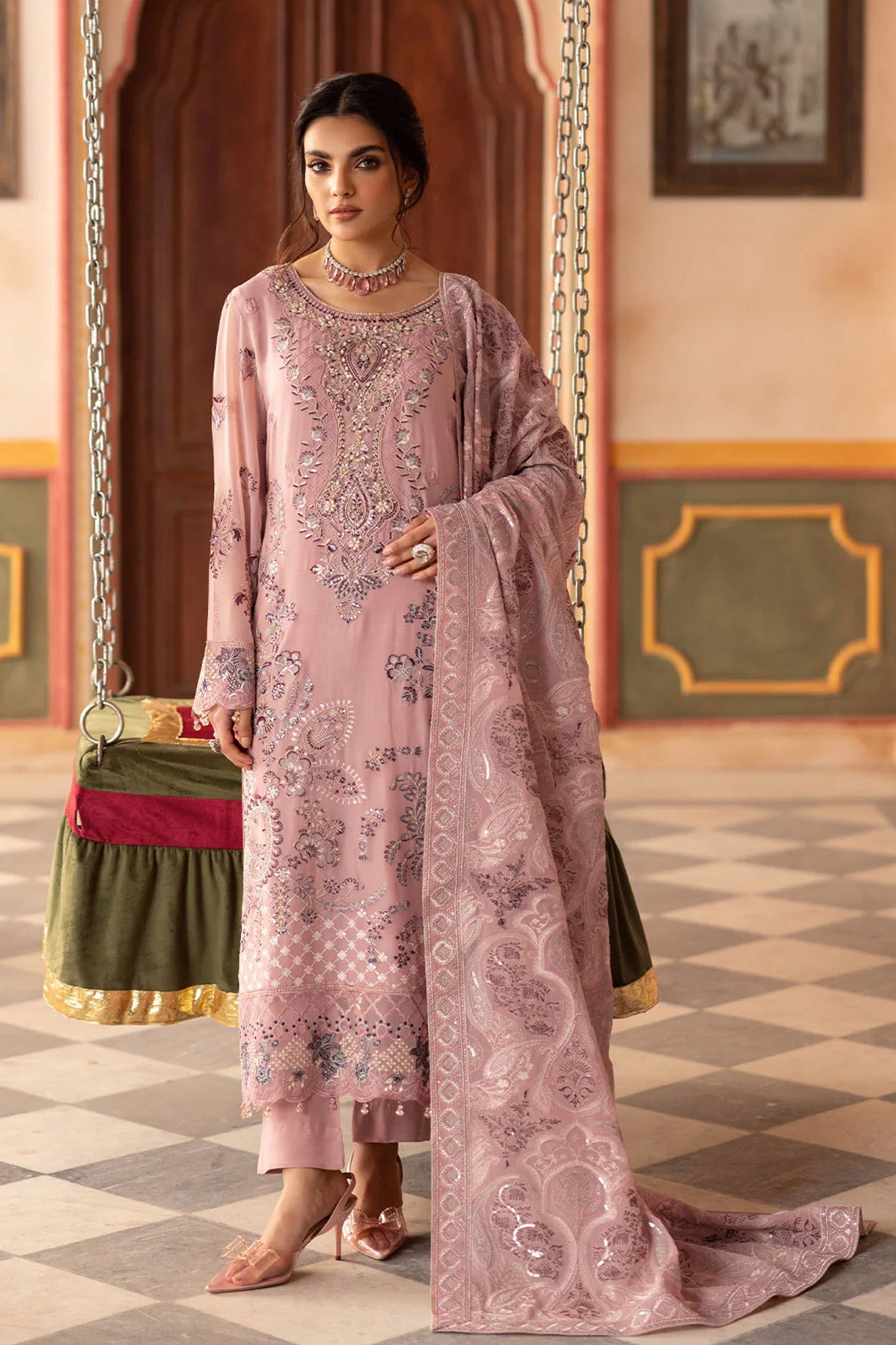 Dastan by Ramsha Unstitched 3 Piece Formals Vol-03 Suit-T-303