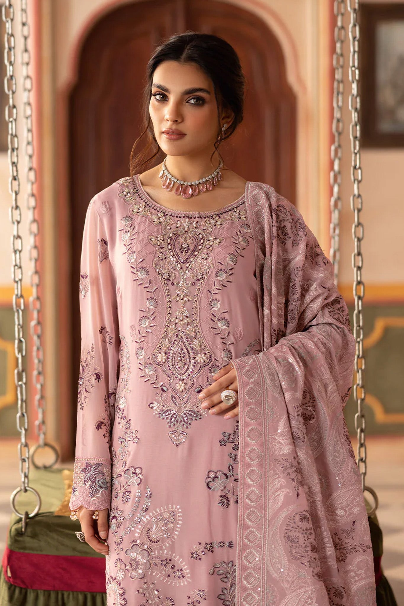 Dastan by Ramsha Unstitched 3 Piece Formals Vol-03 Collection'2025-T-303