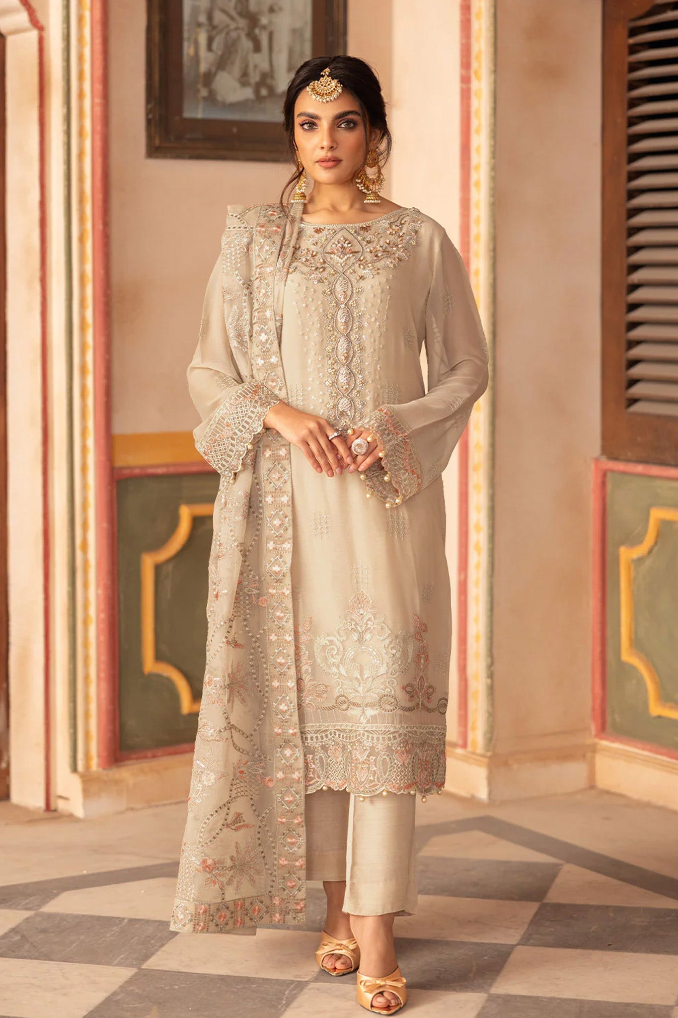 Dastan by Ramsha Unstitched 3 Piece Formals Vol-03 Suit-T-305