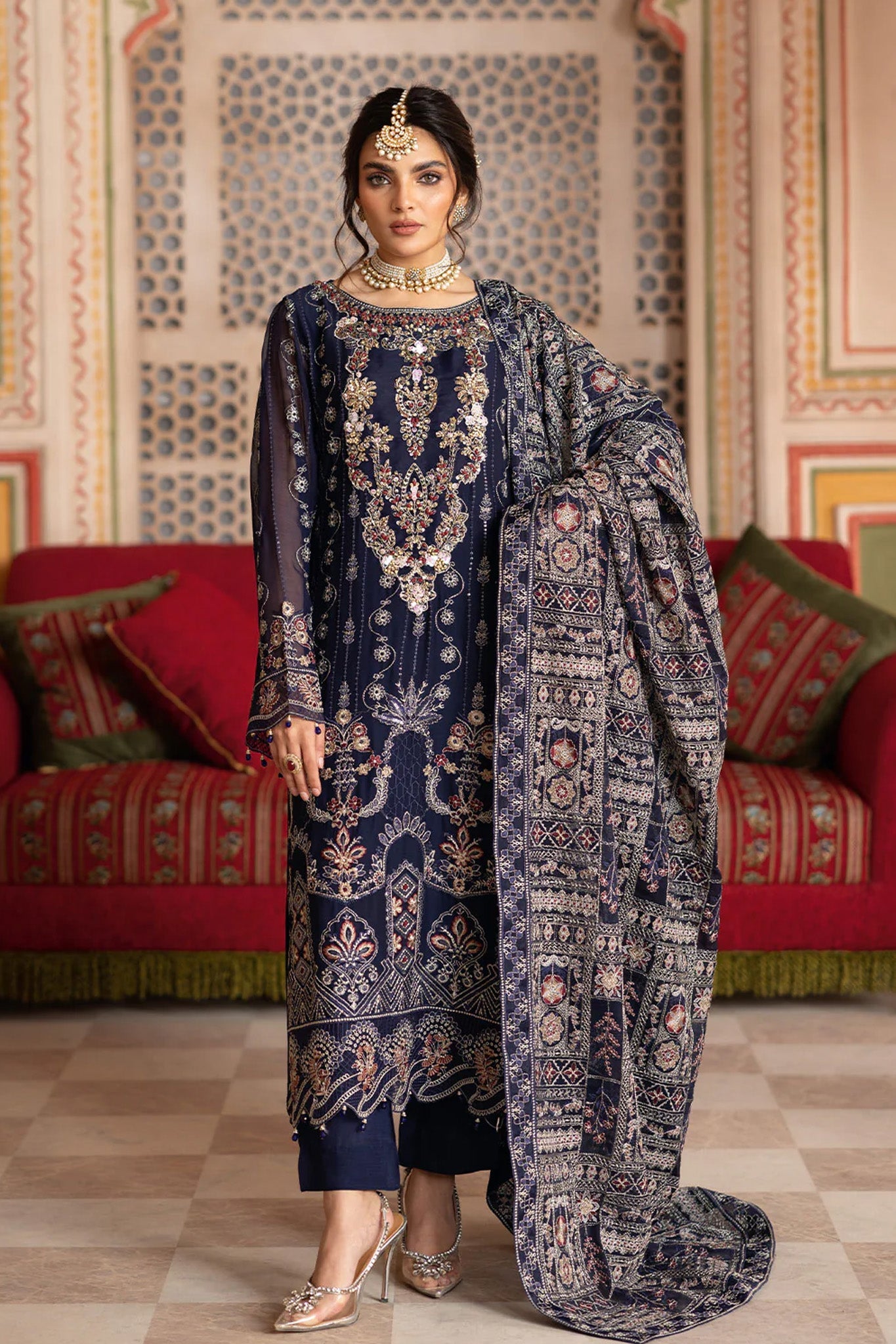 Dastan by Ramsha Unstitched 3 Piece Formals Vol-03 Suit-T-306