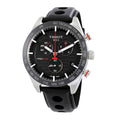 Tissot T-Sport PRS 516 Black Leather Strap Black Dial Chronograph Quartz Watch for Men's - T100.417.16.051.00