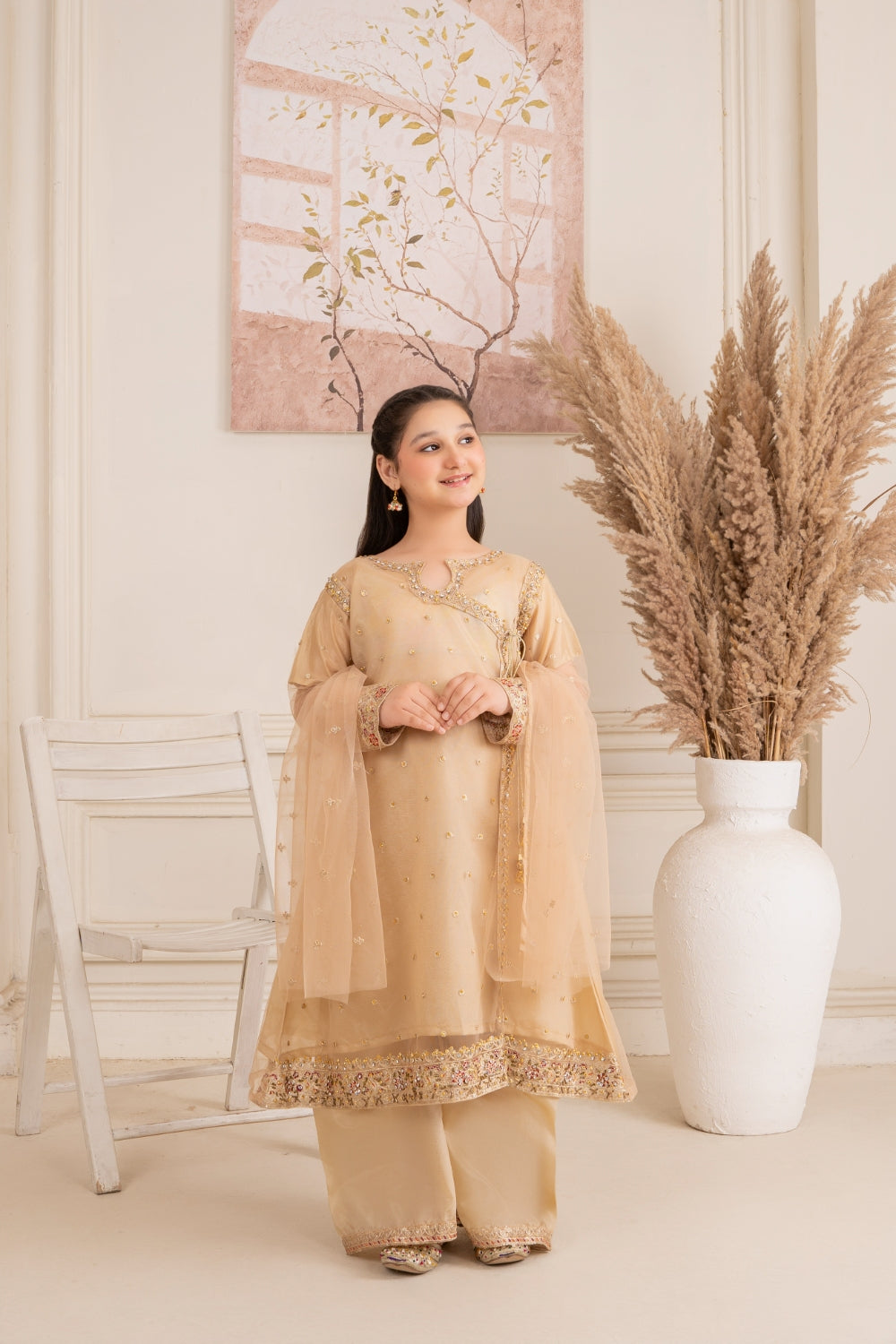 Khayat Stitched 3 Piece Formals Kids Collection'2025-Angrakha