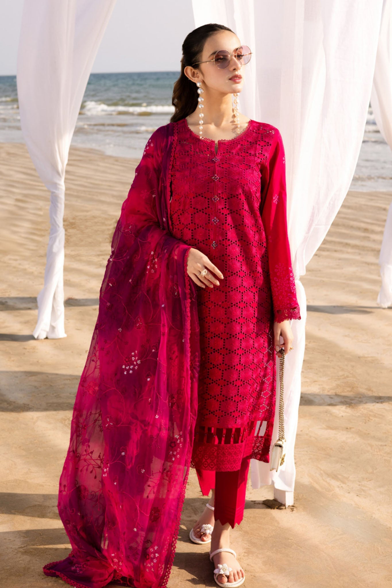 Tehzeeb By Riaz Arts Unstitched 3 Piece Emb Chikankari Lawn Vol-03 Collection'2025-TL-427