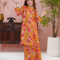 Tng By Md Stitched Kids-Neena | Gharara Set | Orange | Kids