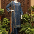 Almeerah Unstitched 3 Piece Winter Khaddar Luxe Collection'2025-Teal Midnight Charm