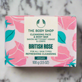 The Body Shop Cleansing Face & Body Bar Soap - British Rose