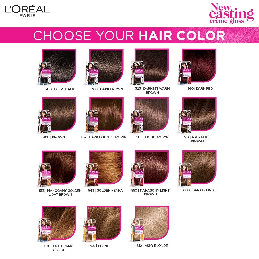 L'Oreal Casting Creme Gloss Hair Color 323 Darkest Warm Brown