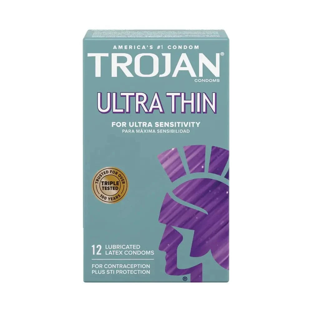 Trojan - Ultra Thin For Ultra Sensitivity - 12 Count - My Store
