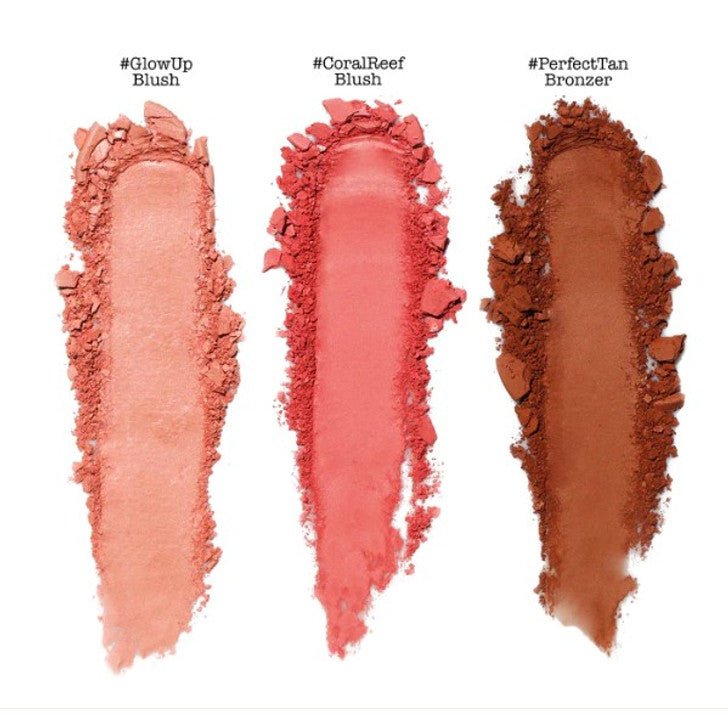 The Balm Voyage Tropics Powder Trio with 2 Blushes & 1 Bronzer