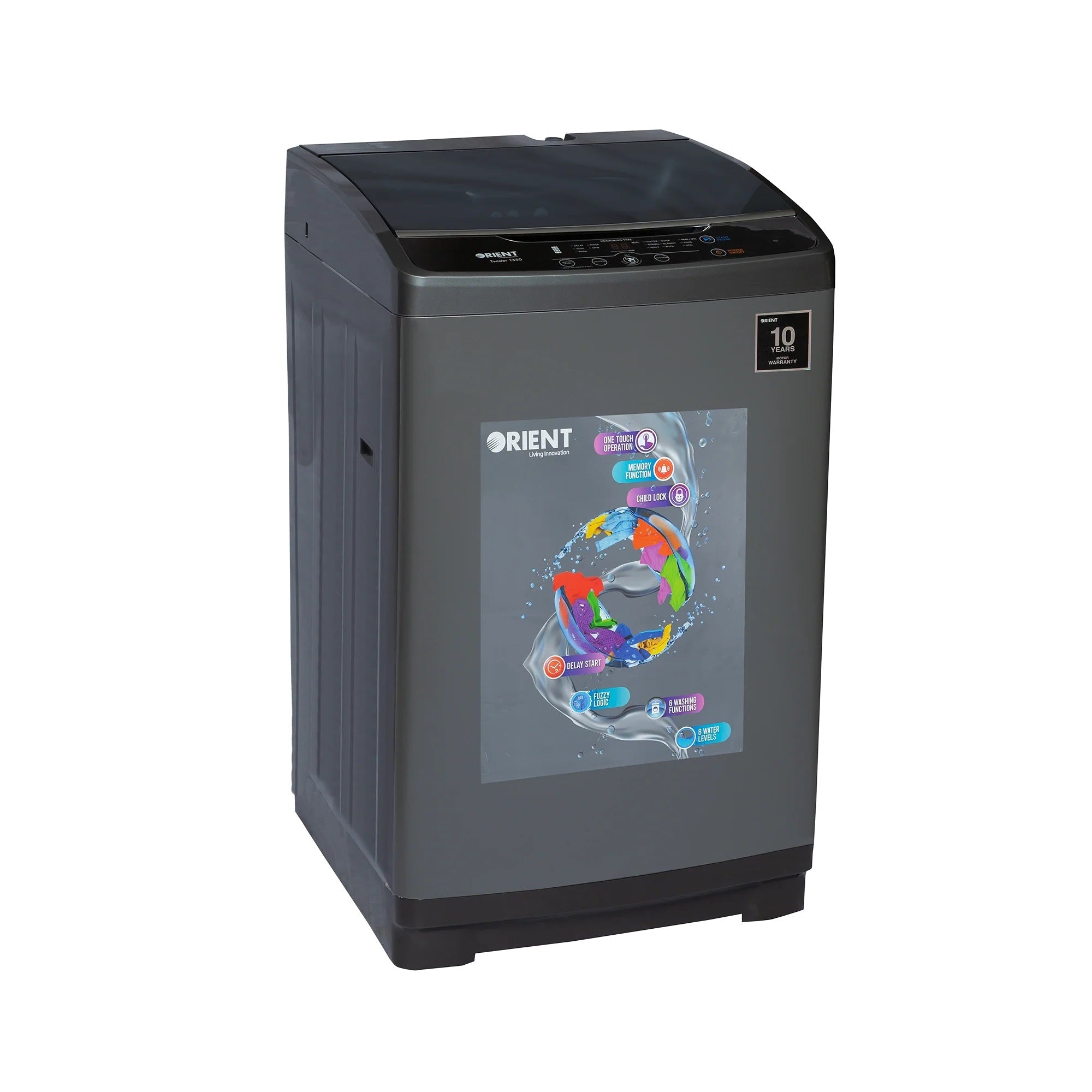 Orient Twister 1150 10 Kg Metallic Grey Washing Machine - My Store