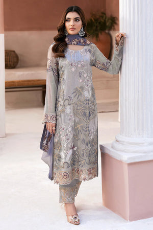 Arzoo by Ramsha Unstitched 3 Piece Chiffon Vol 01 Collection'2025-U-102