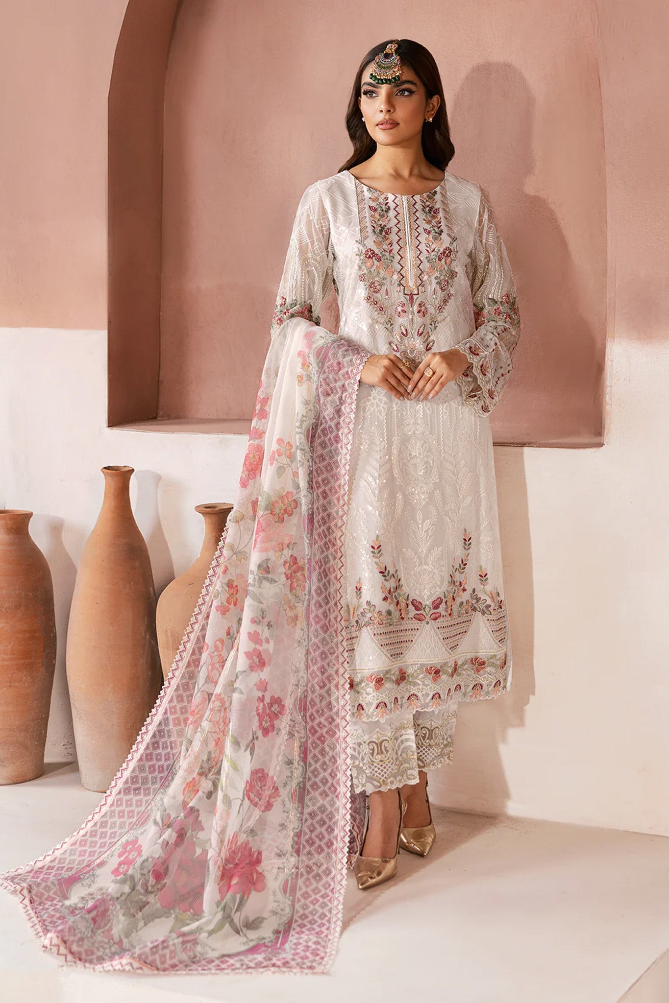 Arzoo by Ramsha Unstitched 3 Piece Chiffon Vol 01 Suit-U-105
