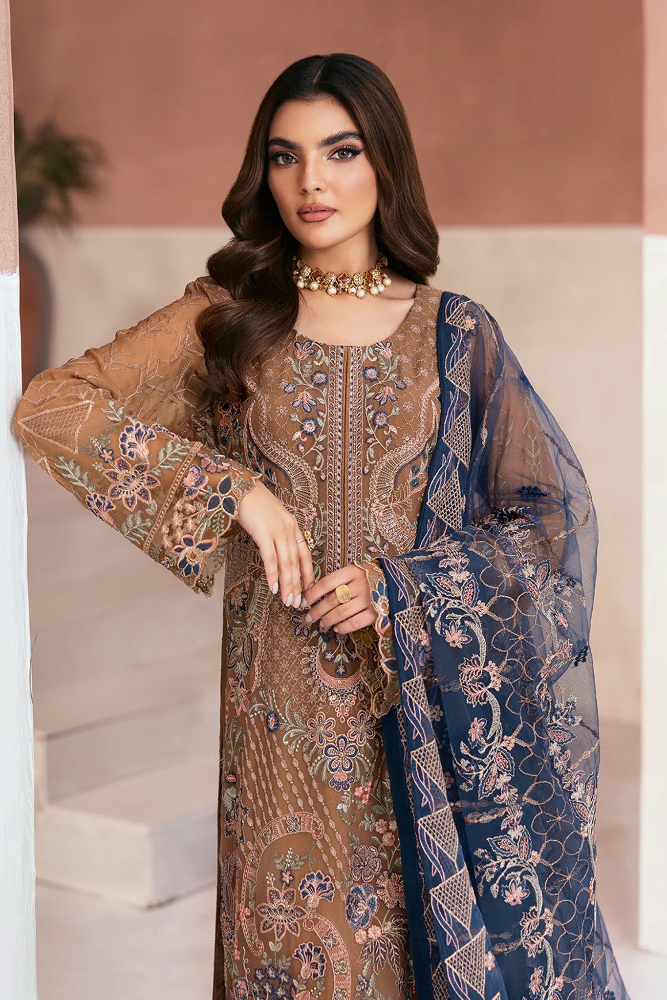 Arzoo by Ramsha Unstitched 3 Piece Chiffon Vol 01 Collection'2025-U-110