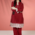 Urban Cut 2 Piece Cotton Embroidered Suit
