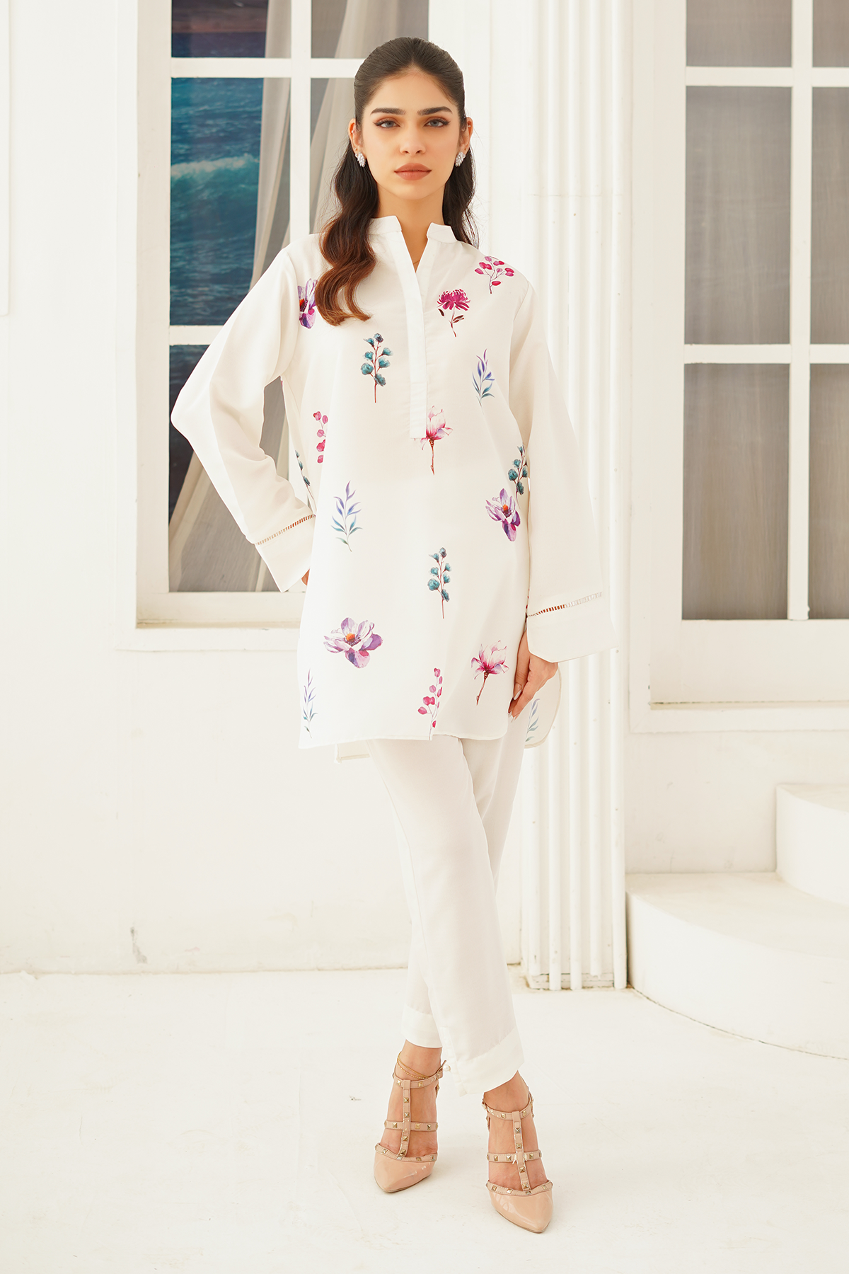Nairah Stitched Co Ords Summer Suit-Lia