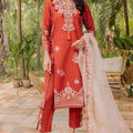 Siraa Lawn By Sadaf Fawad Khan Unstitched 3 Piece Emb Lawn Vol-02 Collection'2024-14-Faizah-B