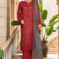 Rania By Sada Bahar Stitched 3 Piece Emb Lawn Vol-02 Collection-D-4087-Maroon