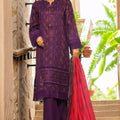Rania By Sada Bahar Stitched 3 Piece Emb Lawn Vol-02 Collection-D-4056-Purple