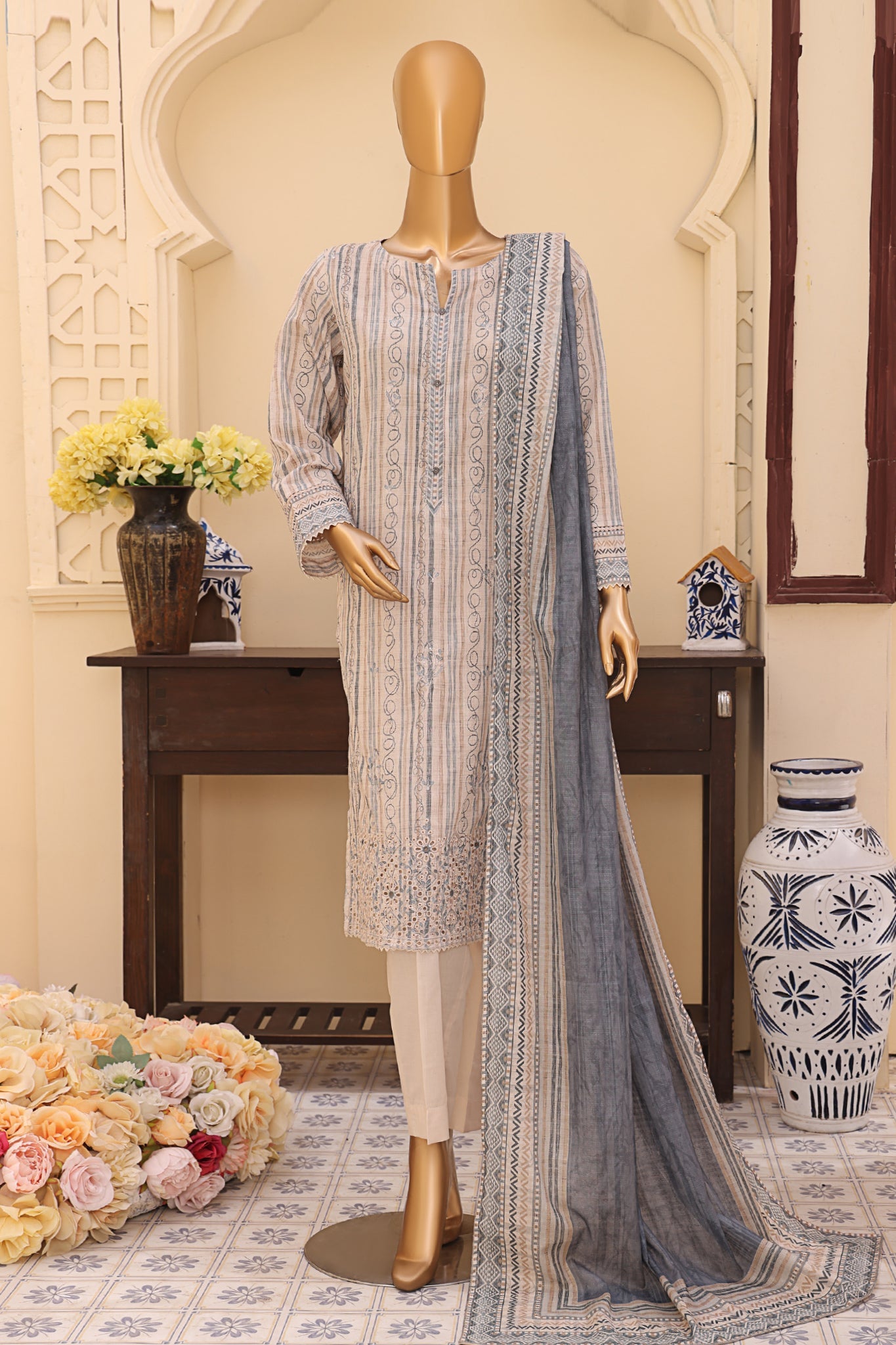 Mehak By HZ Unstitched 3 Piece Emb Lawn Vol-02 Collection'2025-MEC-502