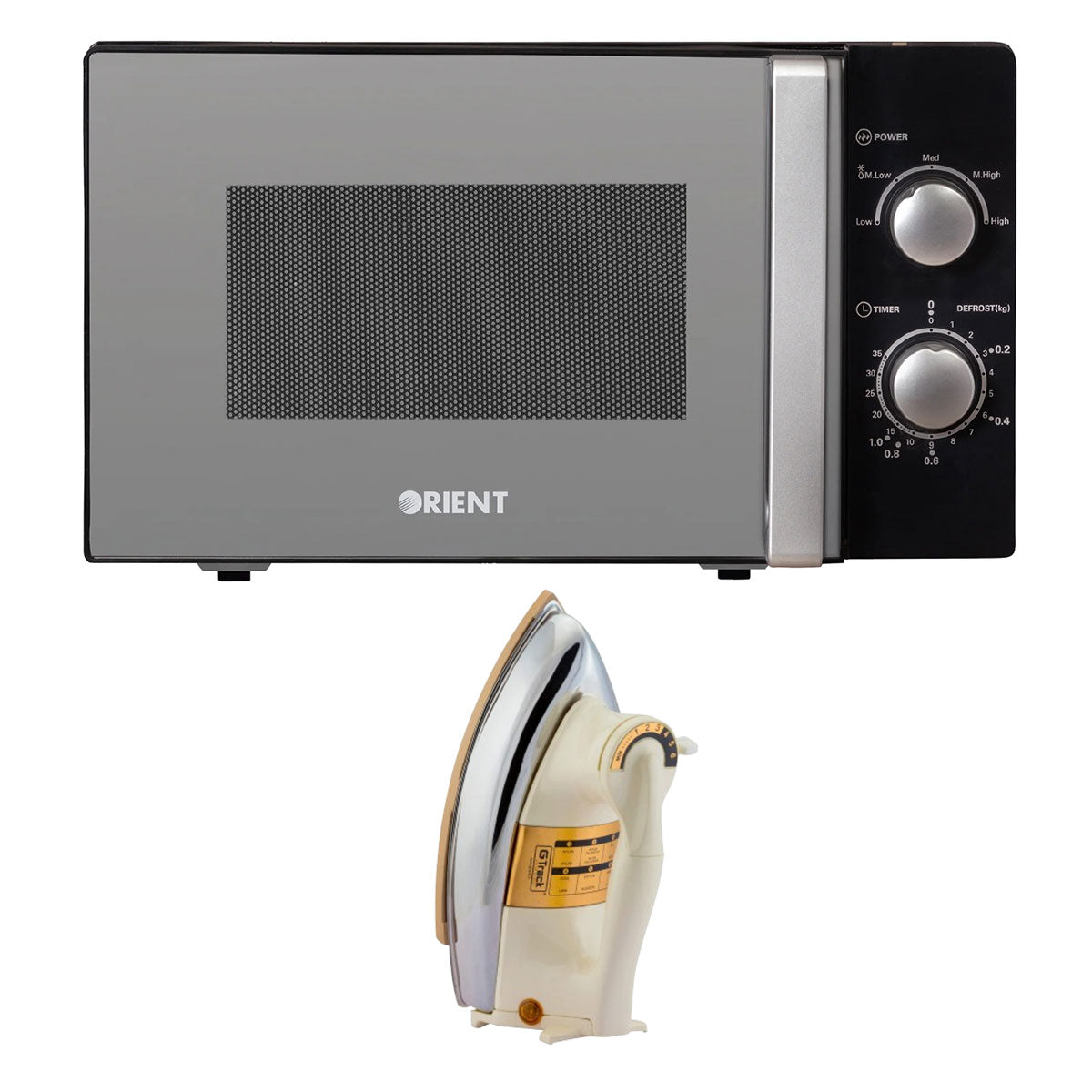 Orient Popcorn 20M Solo Black - 20 Litres + Imported Iron - Snapcart.pk