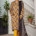 Bin Saeed Stitched 3 Piece Printed Cotton Vol-03 Collection'2025-WC-2416-Yellow