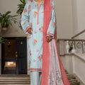 Bin Saeed Stitched 3 Piece Printed Cotton Vol-03 Collection'2025-WC-2422-Light Green