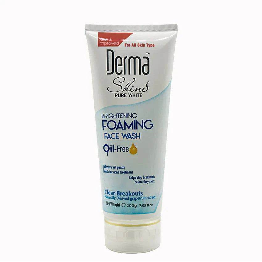 Derma Shine Brightening Foaming Face Wash Oil Free 200G - My Store