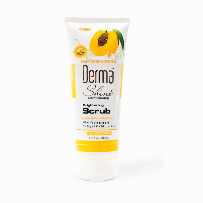 Derma Shine Gently Exfoliating Brightening Scrub Apricot 200Gm - My Store