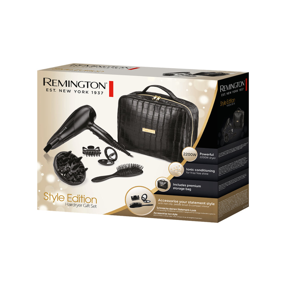REMINGTON STYLE EDITION HAIR DRYER GIFT SET Model D3195GP
