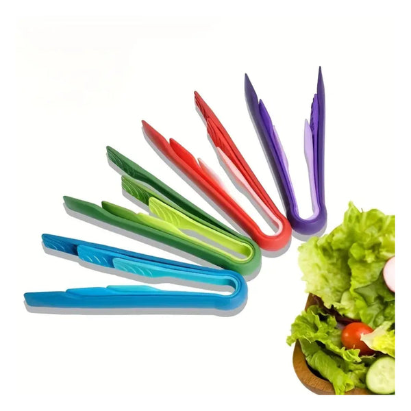 3PCS PLASTIC KITCHEN TONGS SERVING COOKING FOR BBQ SALAD GRILLING FRYING Model CLIP-LY 1007
