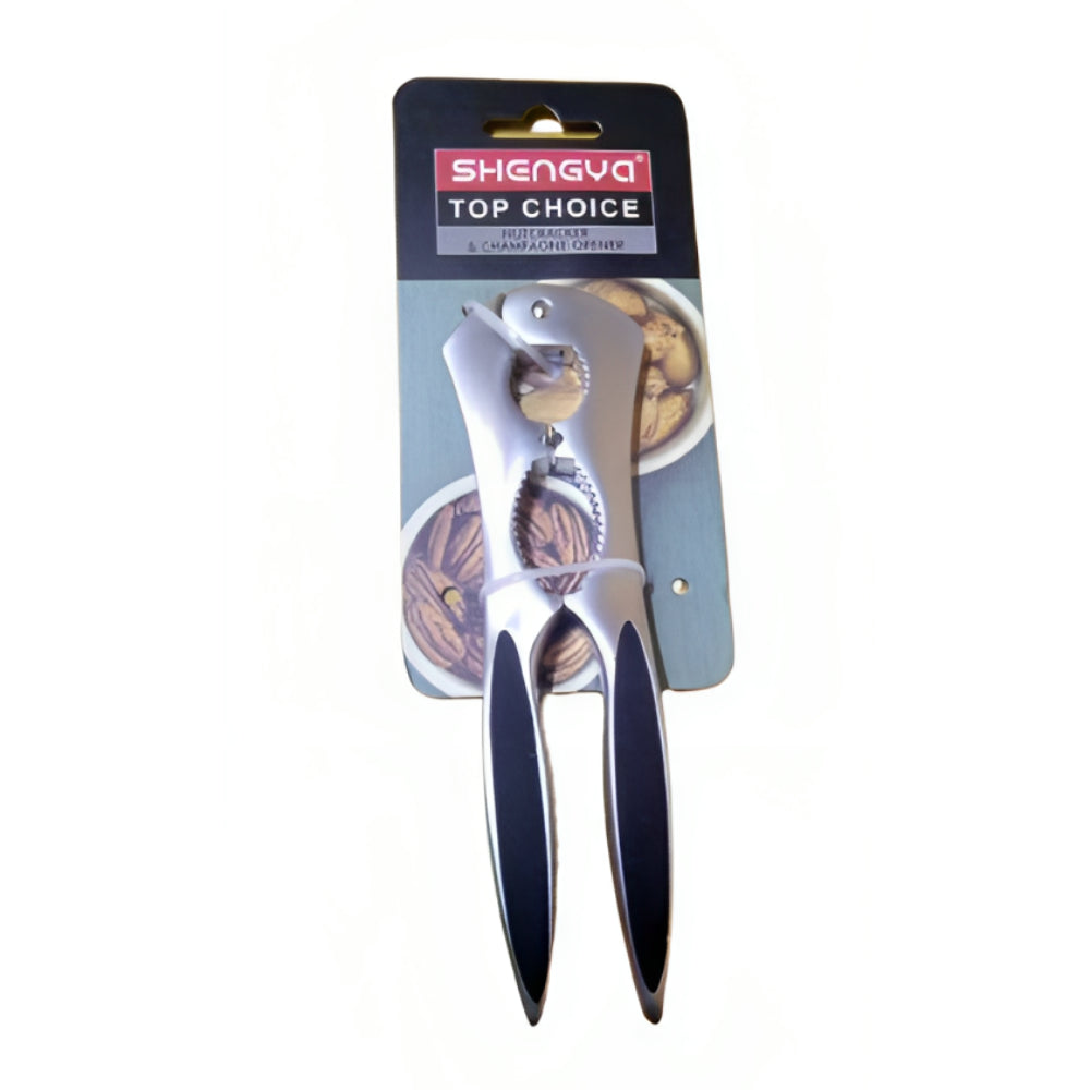SHENGYA STAINLESS STEEL NUT CRACKER & CHAMPAGNE OPENER