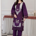 Flutterby Stitched 2 Piece Cotton Satin Winter Collection'2025-Esma-mg
