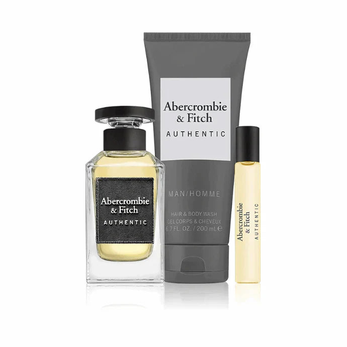 Abercromie And Fitch Authentic Men Set Edt 100Ml+Edt 15Ml+Body Wash 200Ml