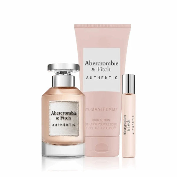 Abercrombie And Fitch Authentic Women Set EDP 100Ml+EDP 15Ml+Body Lotion 200Ml