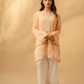 Elysia By Zouj Stitched Summer Suit-Gossamer
