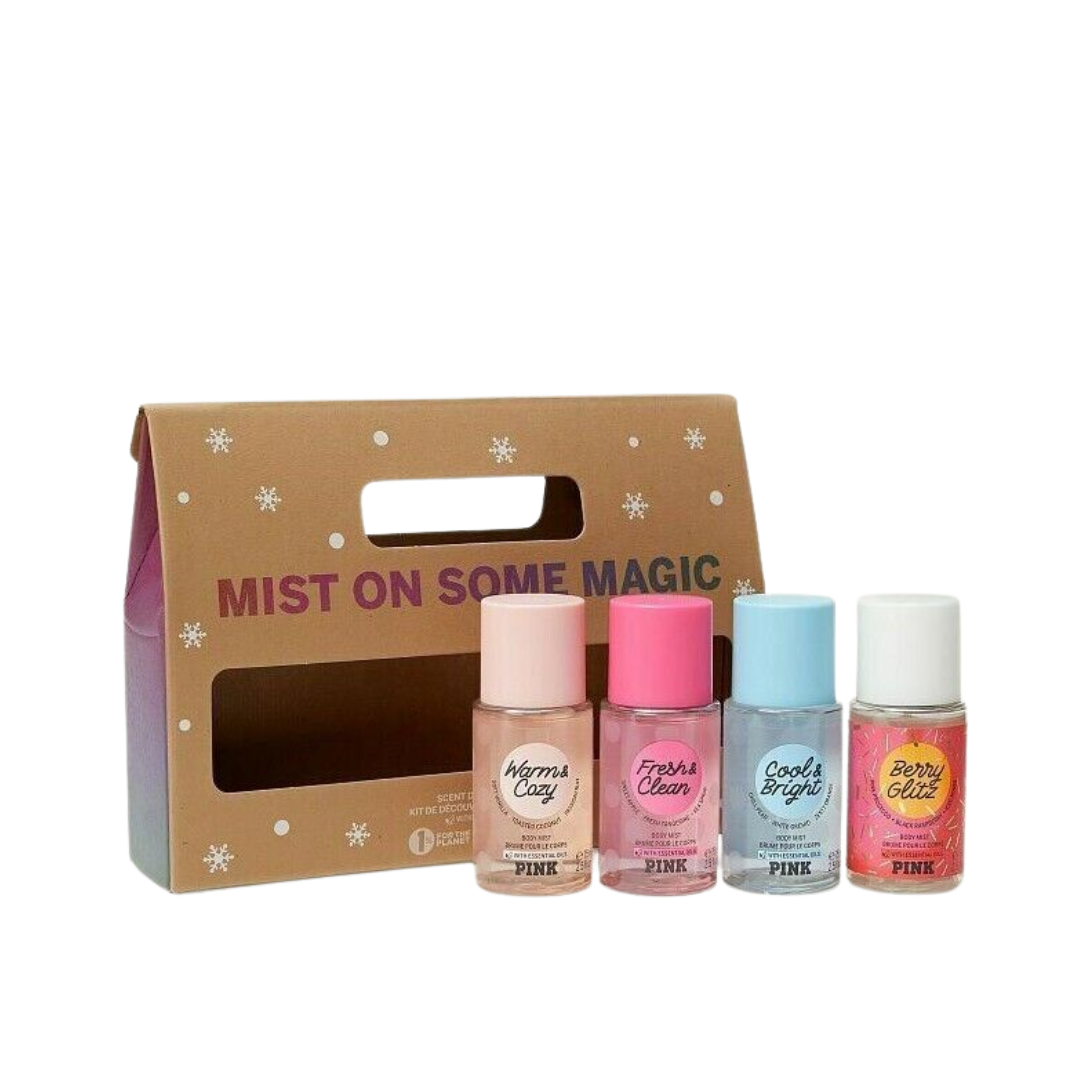 Victoria'S Secret Pink Mist Set Fresh&Clean 75Ml+Warm&Cozy 75Ml+Cool&Brught 75Ml
