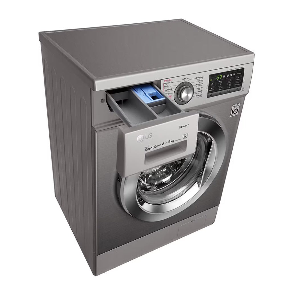 LG 8/5KG AUTOMATIC FRONT LOAD WASHER & DRYER Model FH4G6TDG6