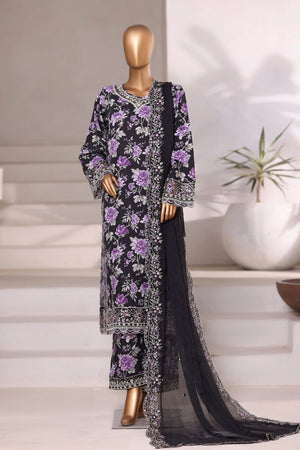 Sada Bahar Stitched 3 Piece Luxury Viscose Winter Collection'2025-VCK-312-Black