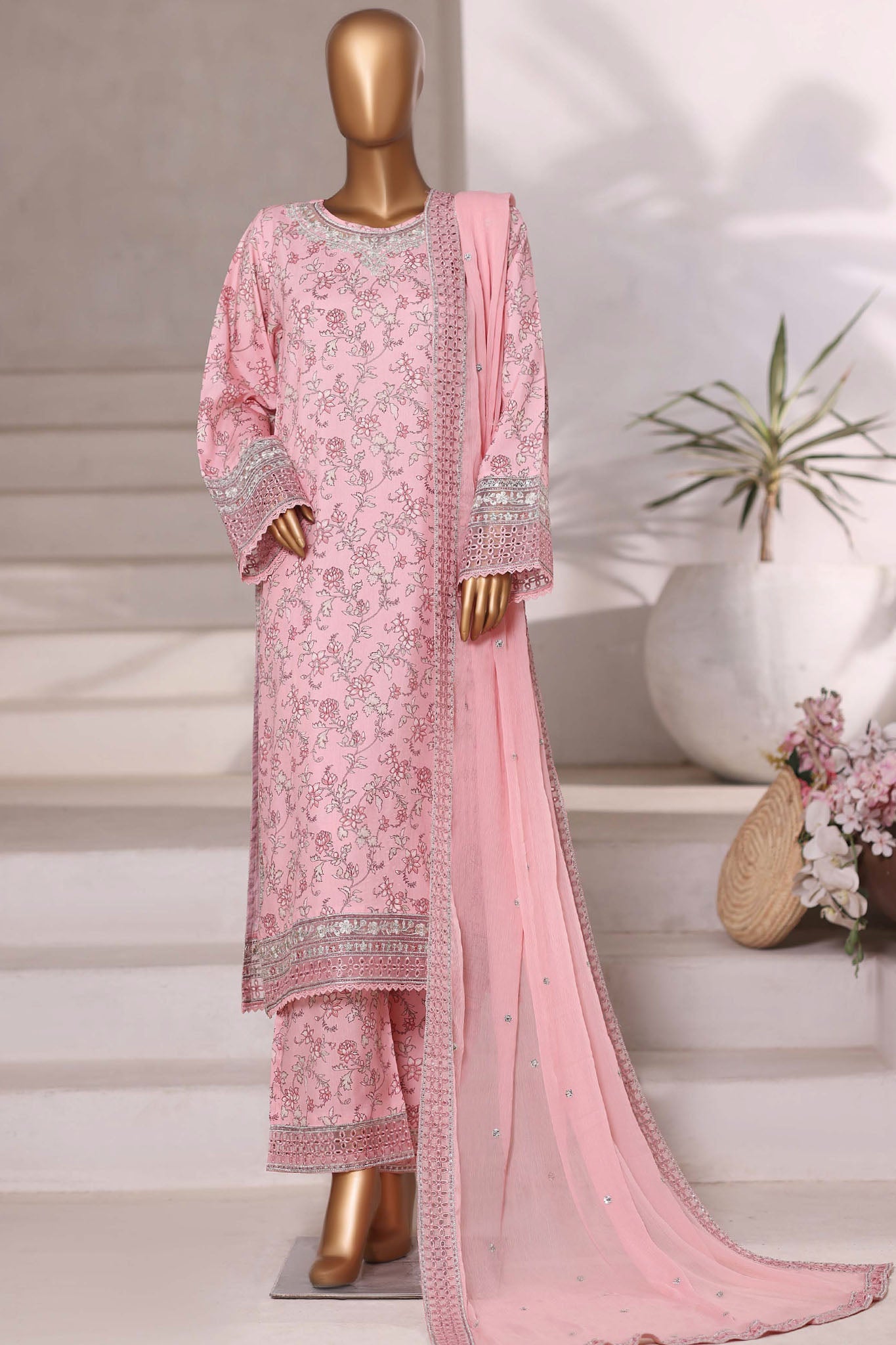 Sada Bahar Stitched 3 Piece Luxury Viscose Winter Collection'2025-VCK-313-Pink