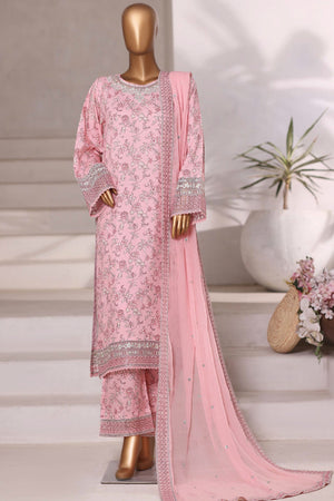 Sada Bahar Stitched 3 Piece Luxury Viscose Winter Collection'2025-VCK-313-Pink