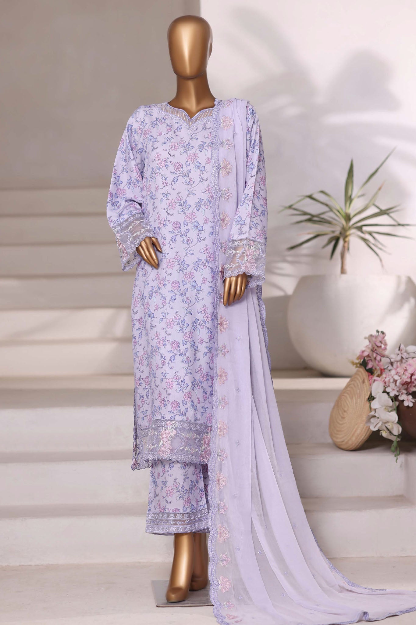 Sada Bahar Stitched 3 Piece Luxury Viscose Winter Collection'2025-VCK-314-Lilac