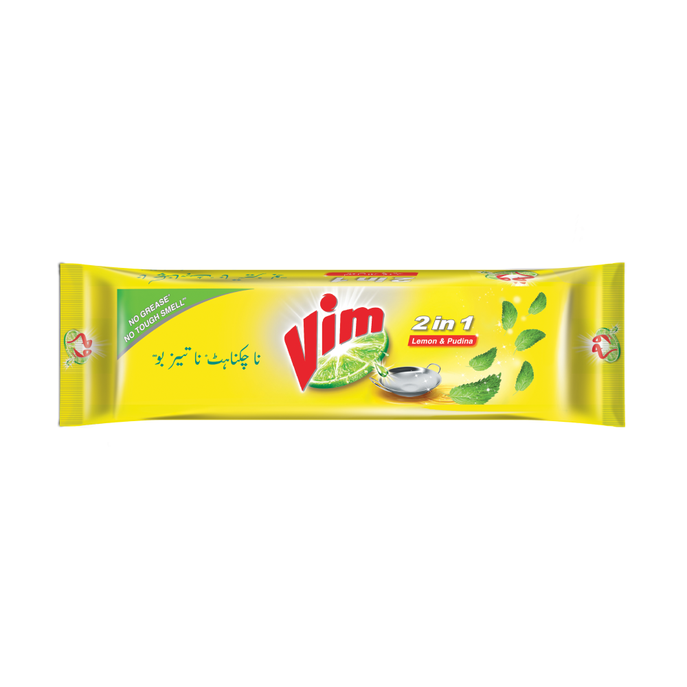 Vim Dish Bar Offer 2 In 1 Lemon & Podina 230g