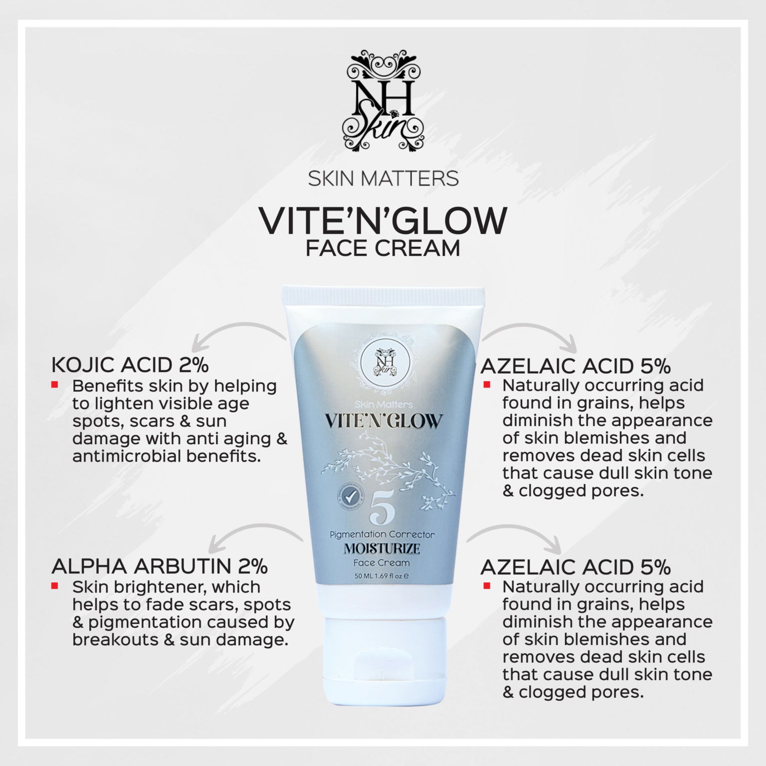 Nadia Hussain Skin Vite N Glow 5 - Pigmentation Corrctor Moisturize Face Cream