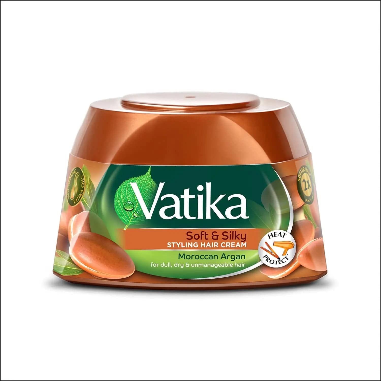 Vatika Styling Hair Cream Soft & Silky, Moroccan Argan 140Ml - My Store