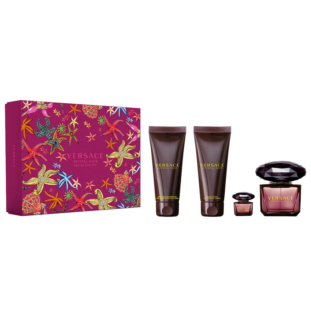 Versace Crystal Noir Women Set EDT 90Ml+EDT 5Ml+BL 100Ml+B&SG 100Ml